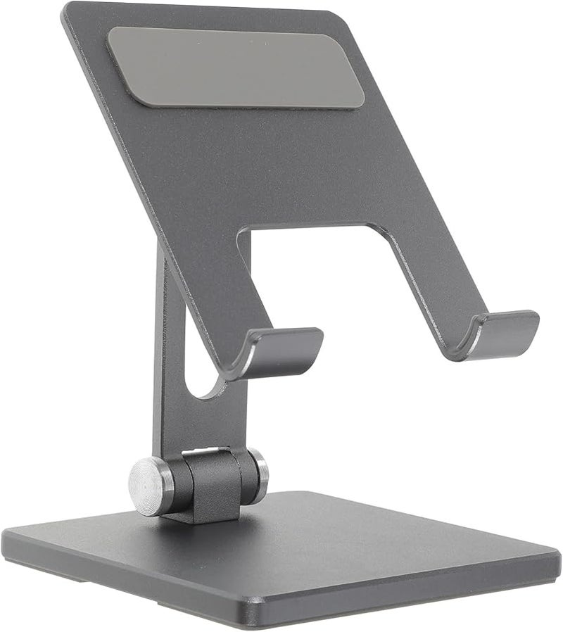 Adjustable Folding Tablet Stand Universal Metal Bracket Multi Angle Desk Holder Space Gray - Image 1